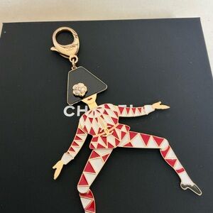 STUNNING 100% AUTHENTIC CHANEL LIMITED EDITION HOLIDAY HARLEQUIN BAG CHARM